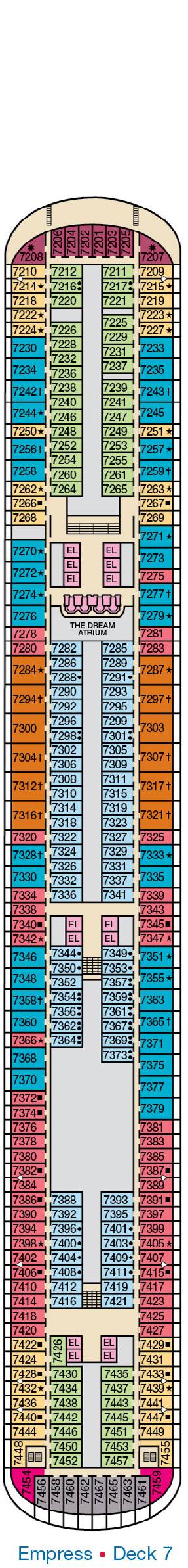 carnival dream cruise deck plans