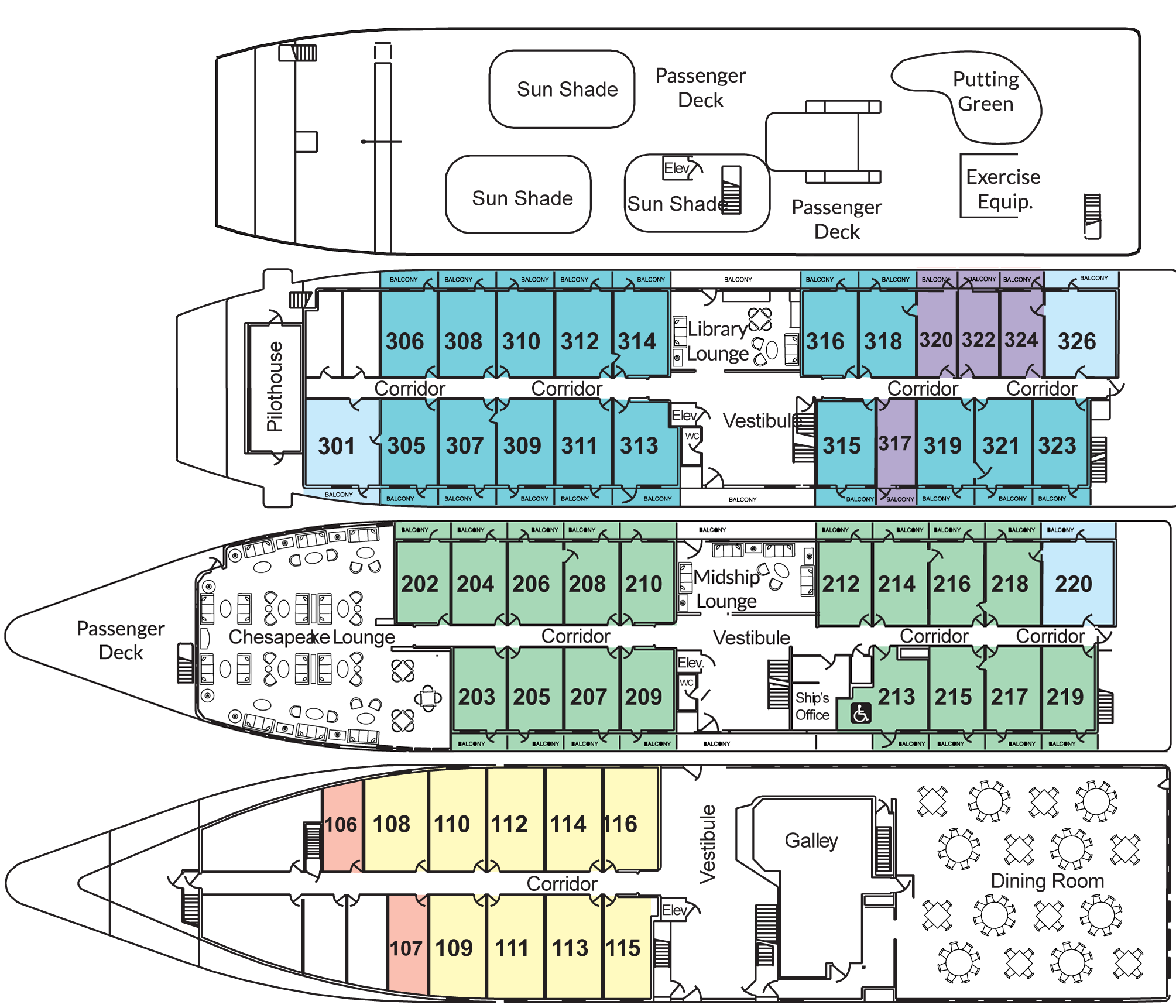 american cruise line independence deck plan