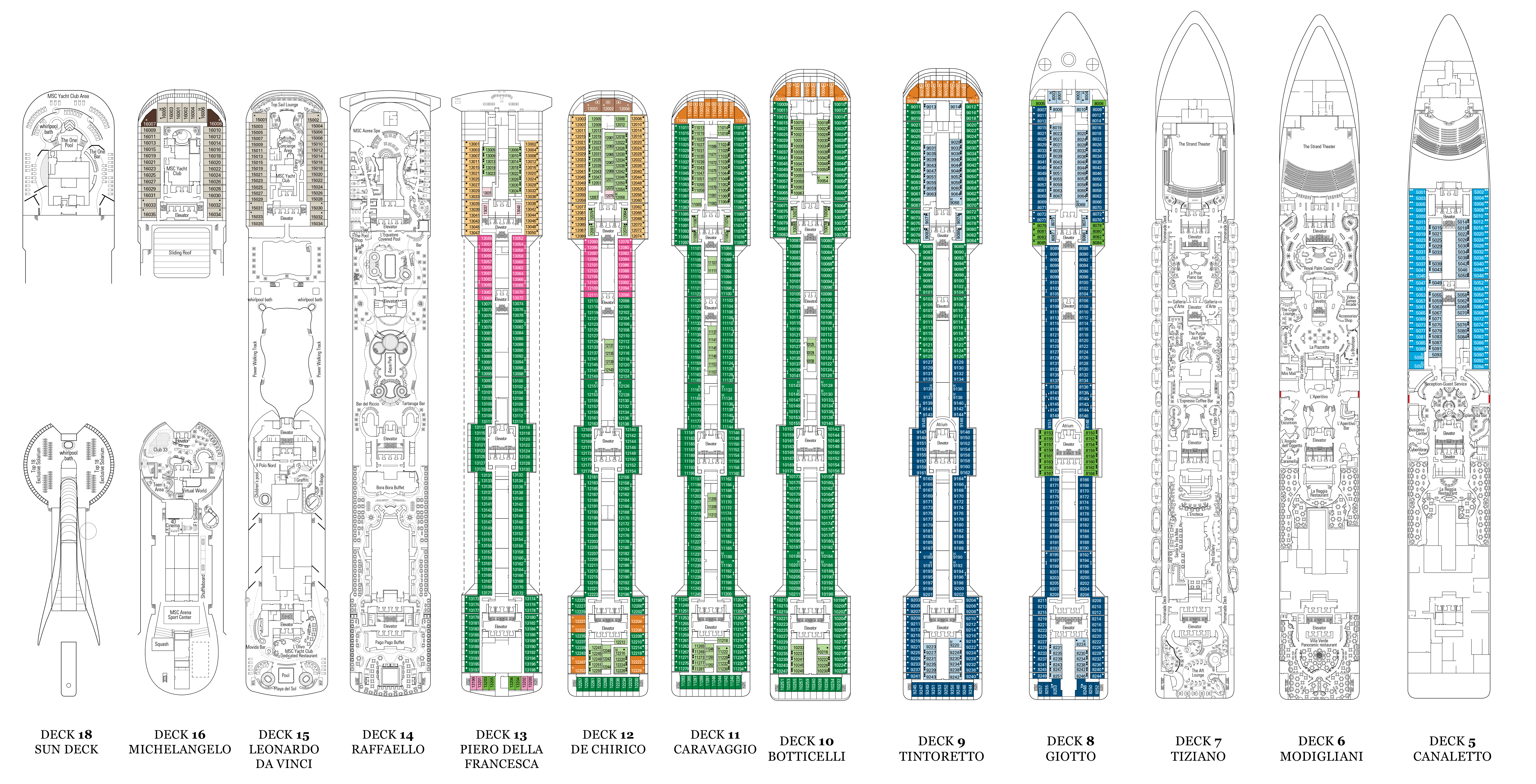 MSC splendida схема палуб. MSC splendida план палуб. План палуб MSC poesia. MSC splendida 5 схема палуб. Deck nine