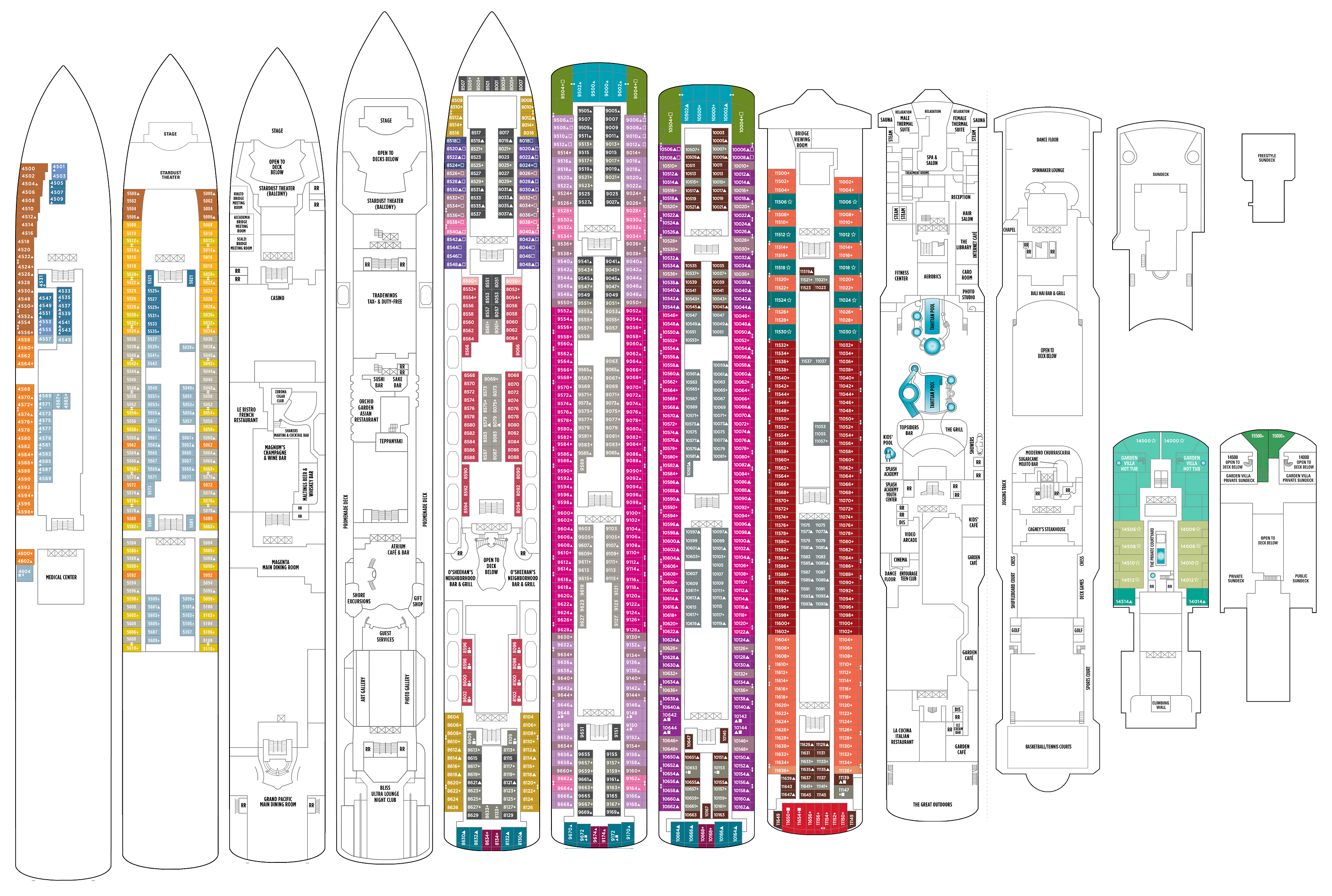 Norwegian Gem Deck Plans CruiseInd