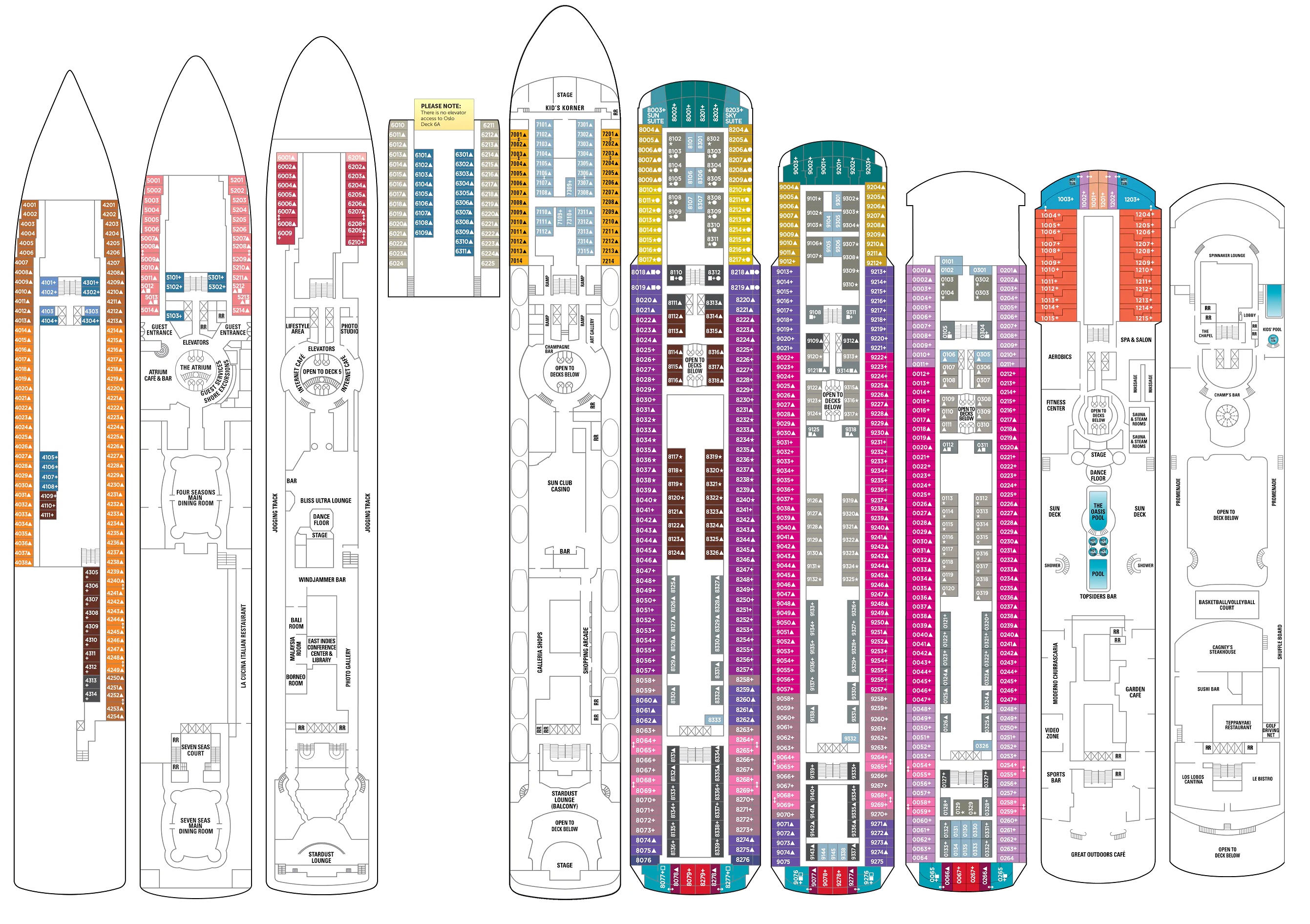 Norwegian Sun Deck Plans CruiseInd