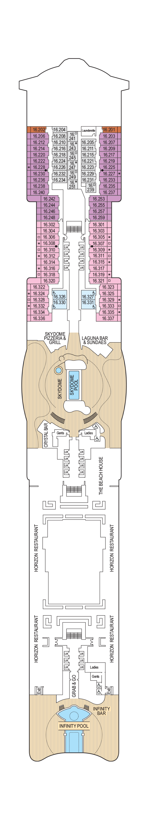 iona cruise ship deck 9