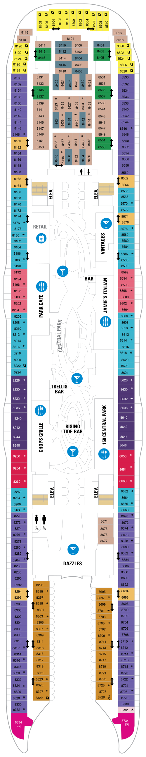 Symphony of the Seas Deck Plans CruiseInd