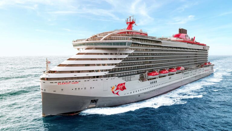 Scarlet Lady at Sea